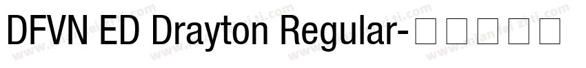 DFVN ED Drayton Regular字体转换